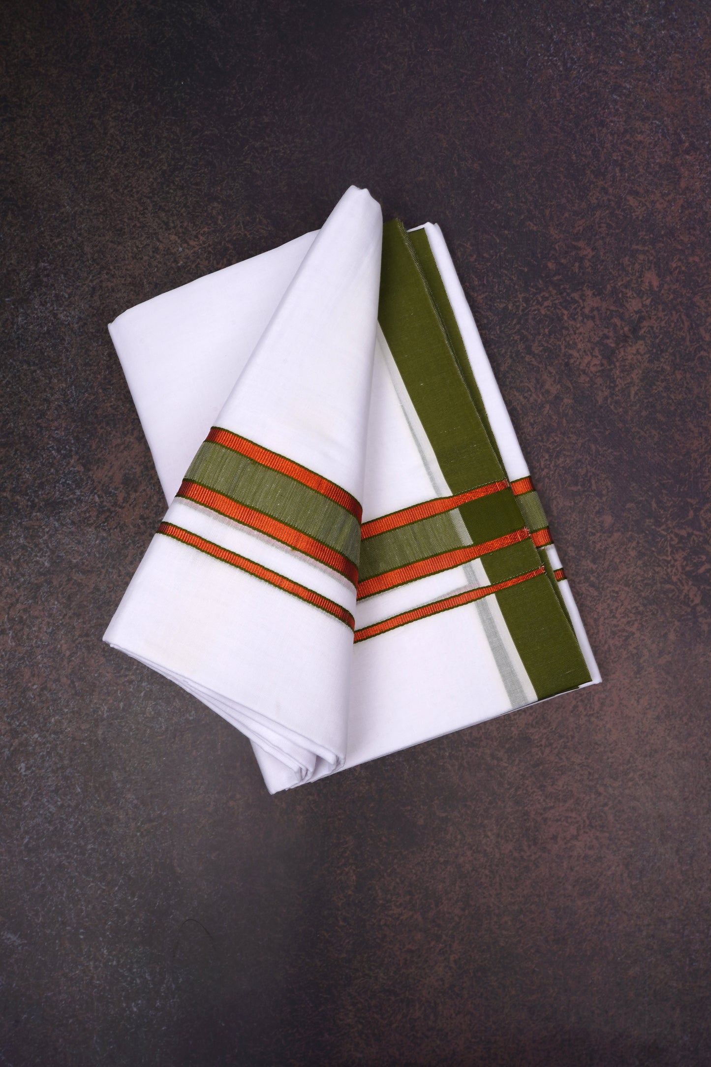 FD-176 W/D DHOTI 3.80 MTR-Brown