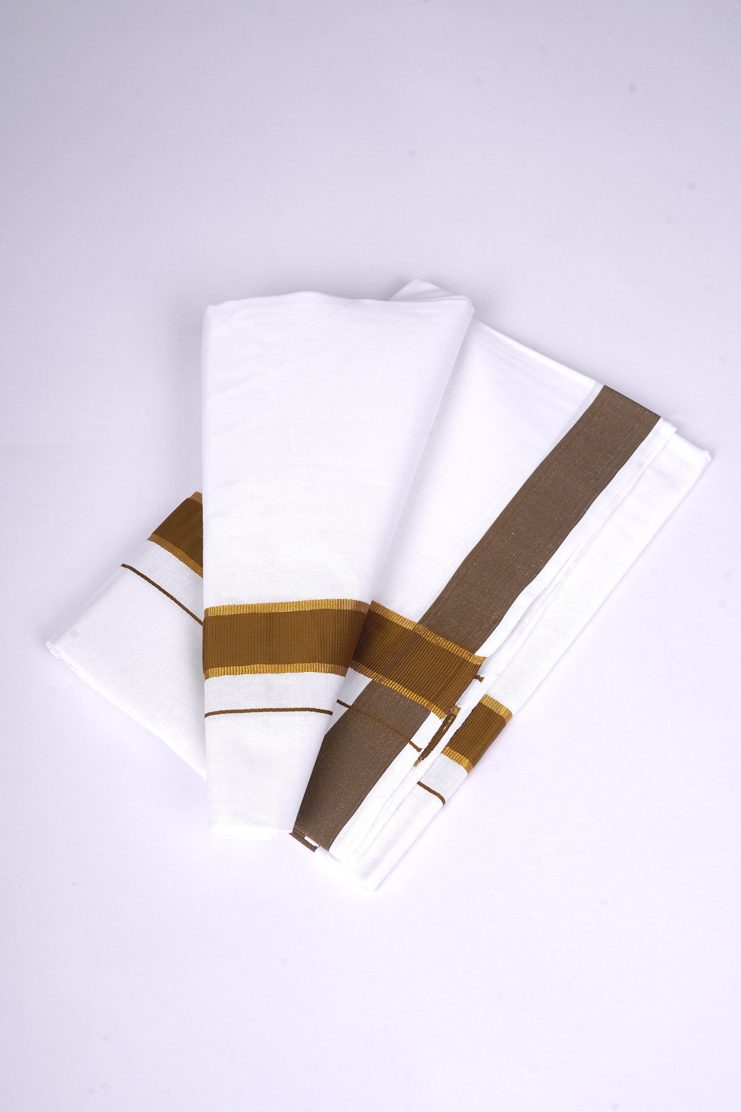 FS-115 W/S DHOTI 2.00 MTR - GOLD DARK MAROON