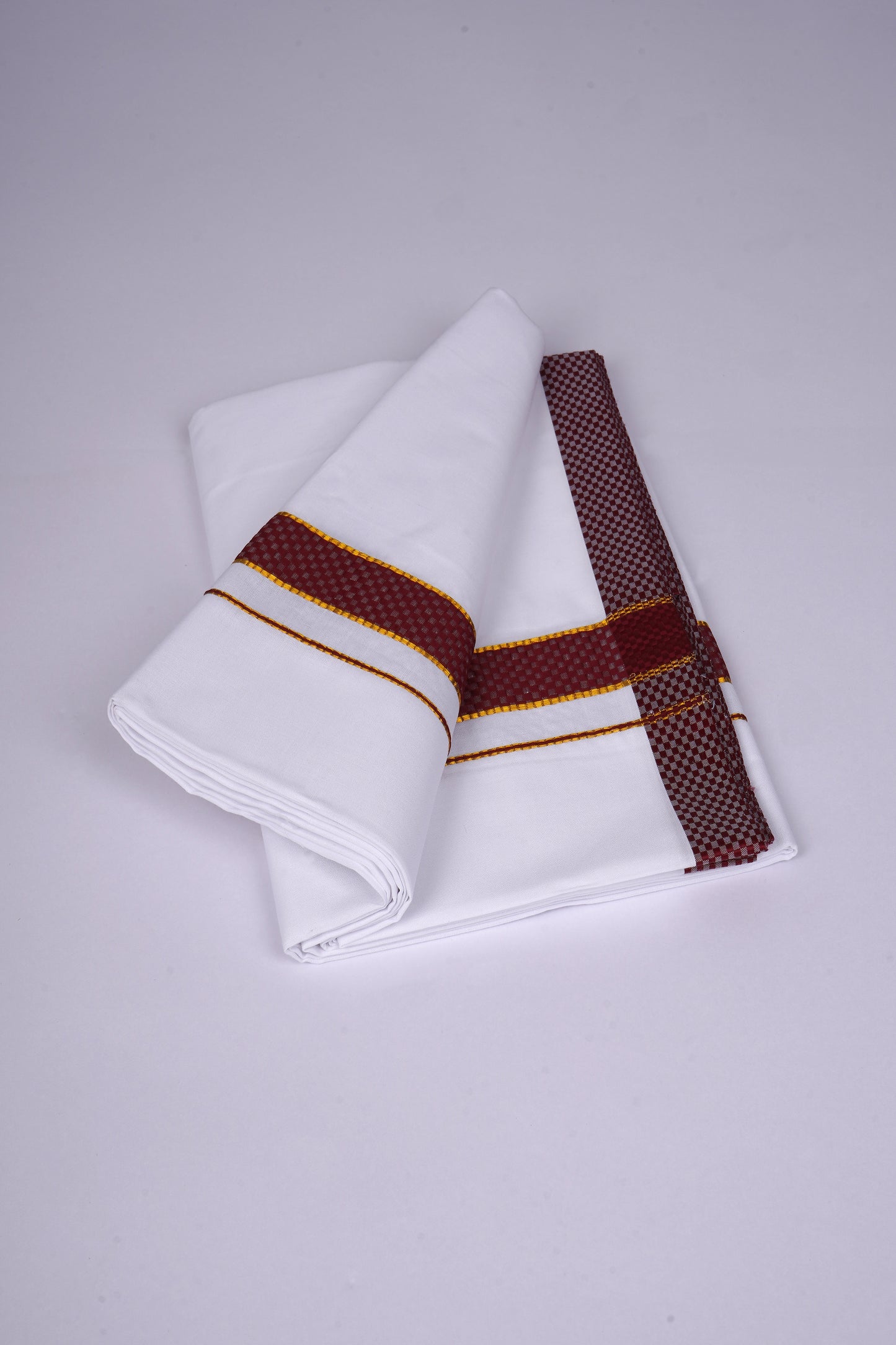 FD-200 W/D DHOTHIE 3.80 MTR - Dark Maroon