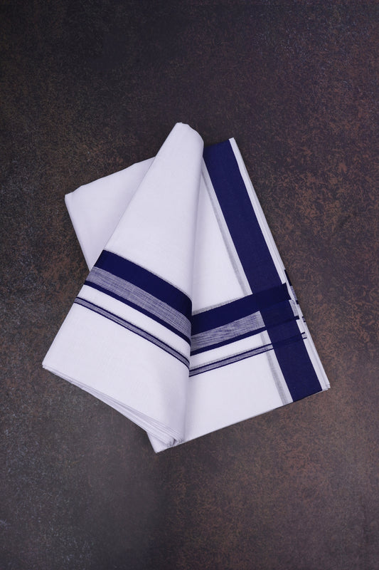 FD-170 W/D DHOTI 3.80 MTR-Dark Blue