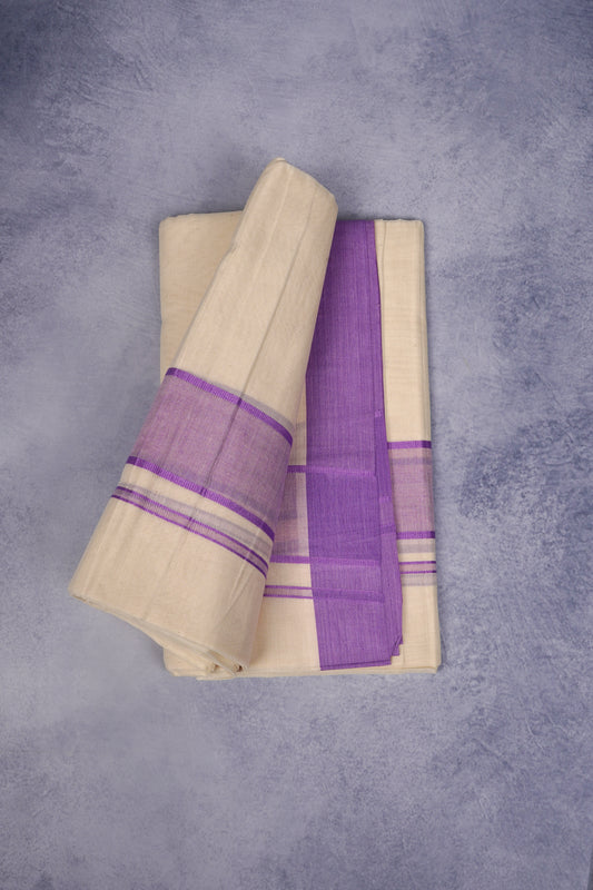 FCD-86C C/D DHOTI  4.00 MTR-Purple