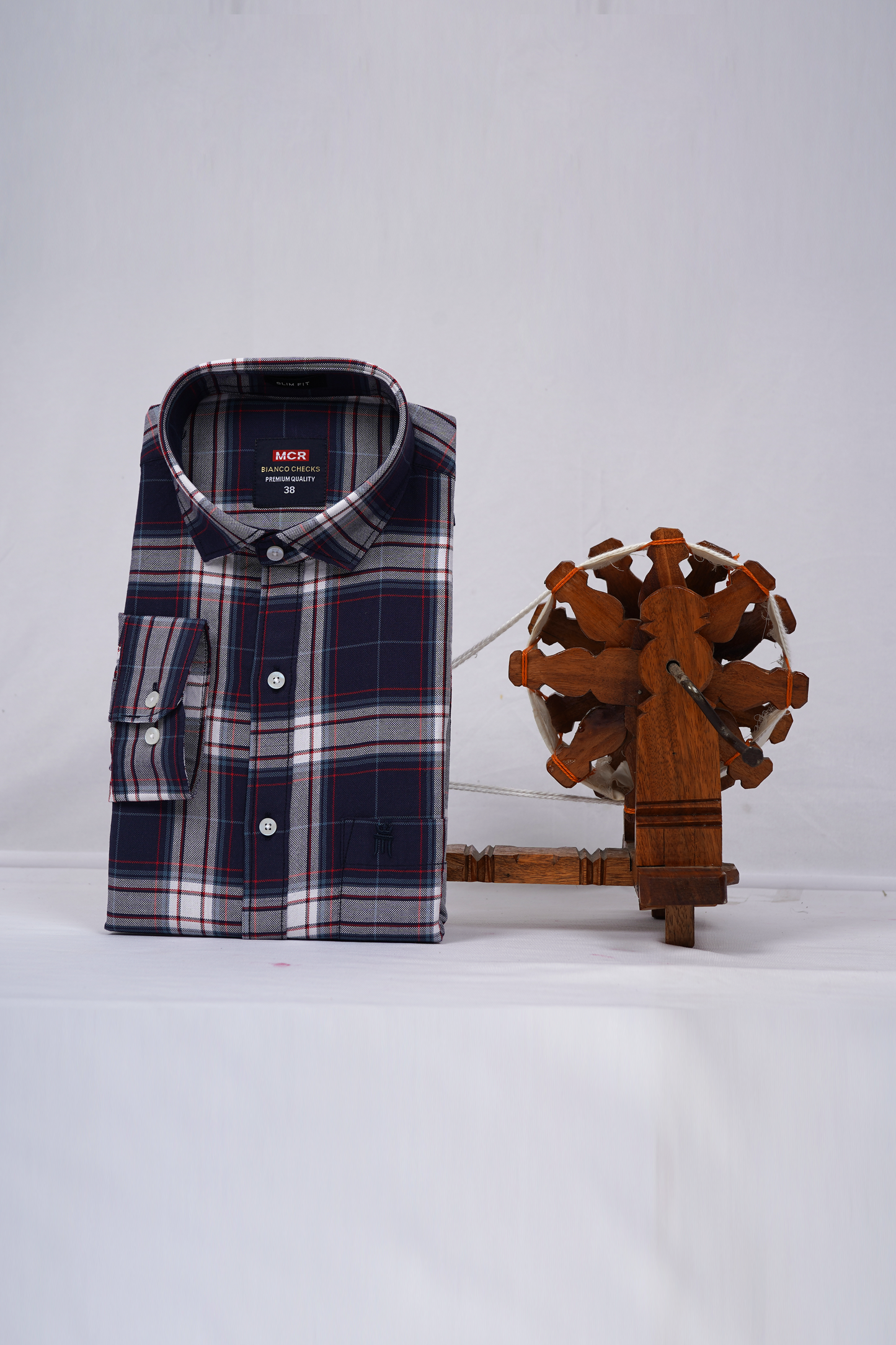 MCR BIANCO CHECKS 91004 Full Sleeve Formal Color Shirt For Men