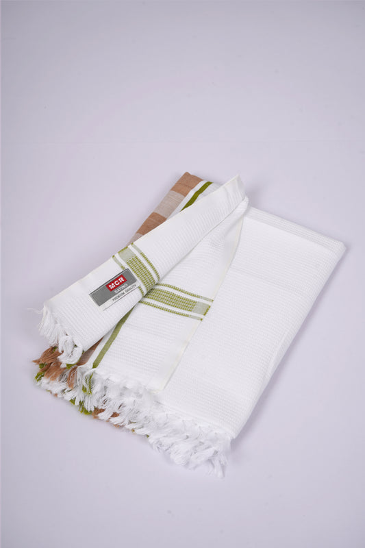 JOCKEY HONEY COMBED COTTON - WBT-11 BATH TOWEL - 30X60 - GREEN