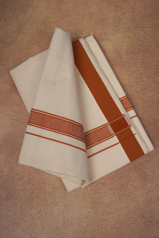 FD-116C C/D DHOTI  3.80 MTR-Orange