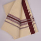 FD-187C C/D DHOTI  3.80 MTR-Light Maroon