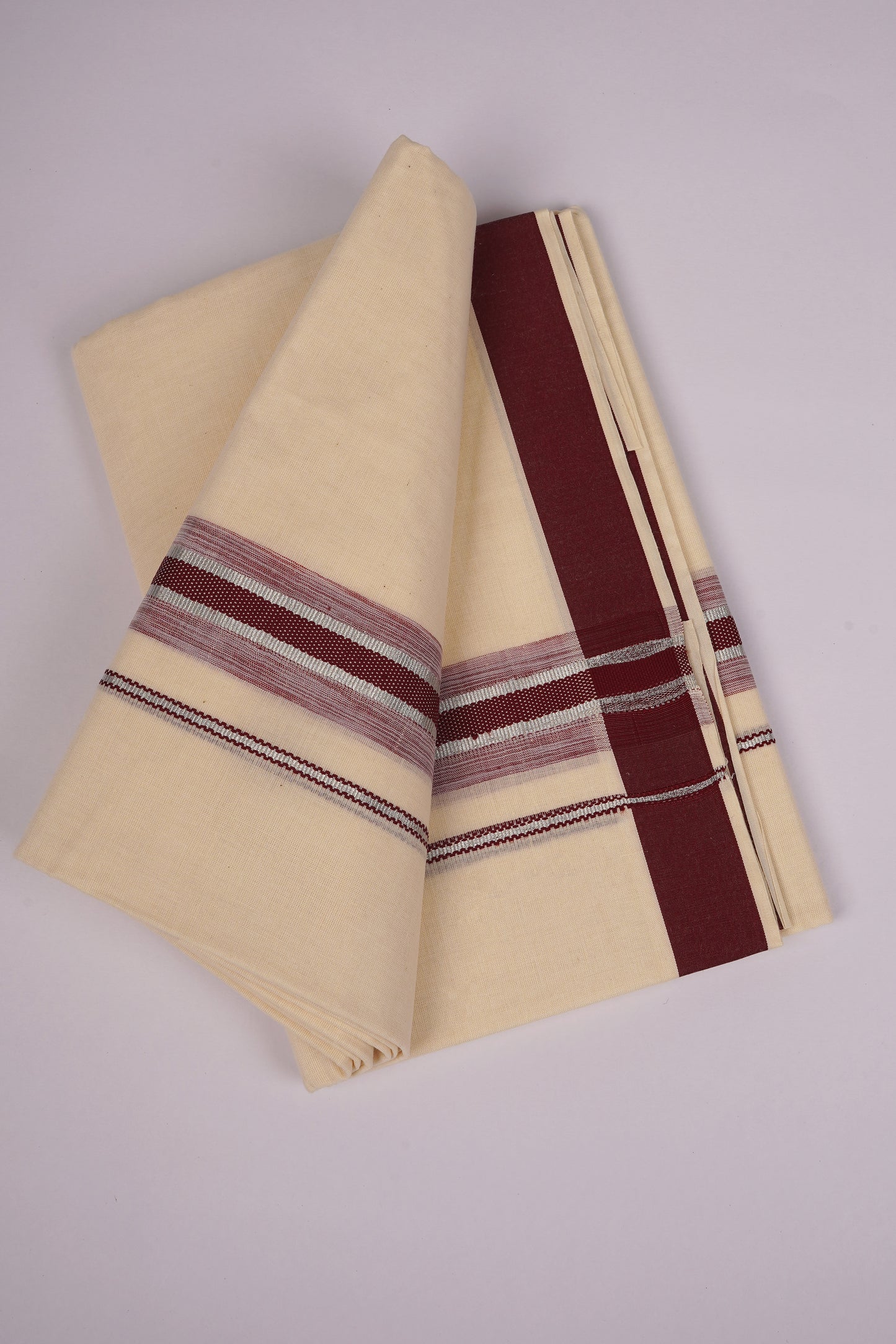 FD-187C C/D DHOTI  3.80 MTR-Light Maroon