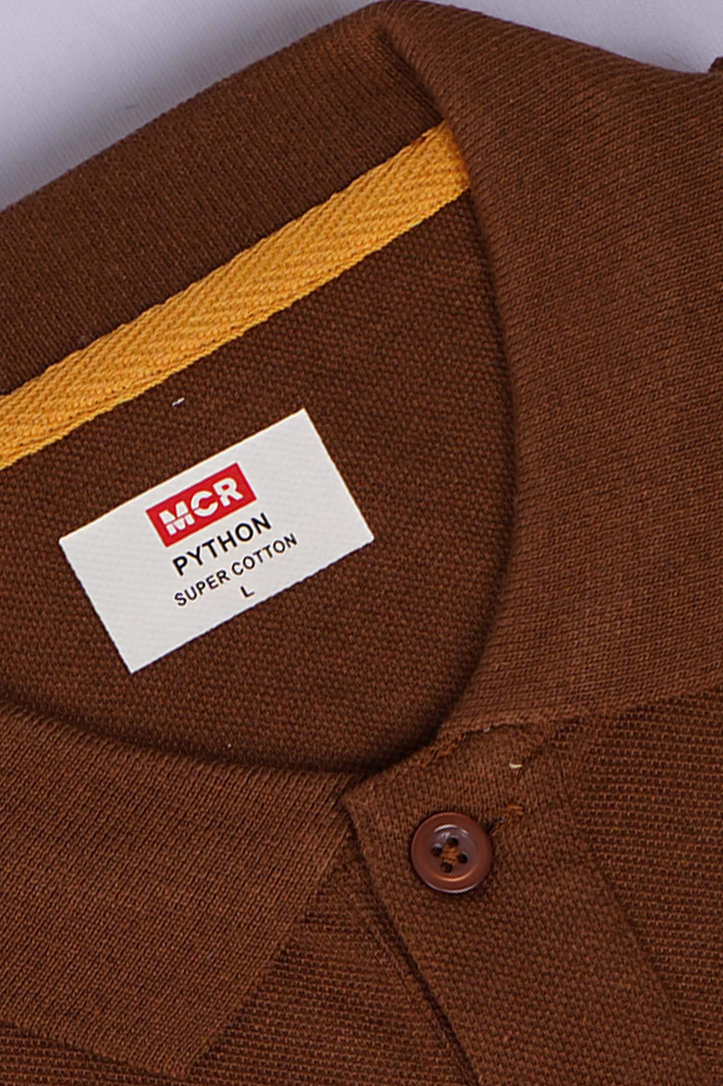 Python Plain RUST BROWN Color T-Shirt - 70008