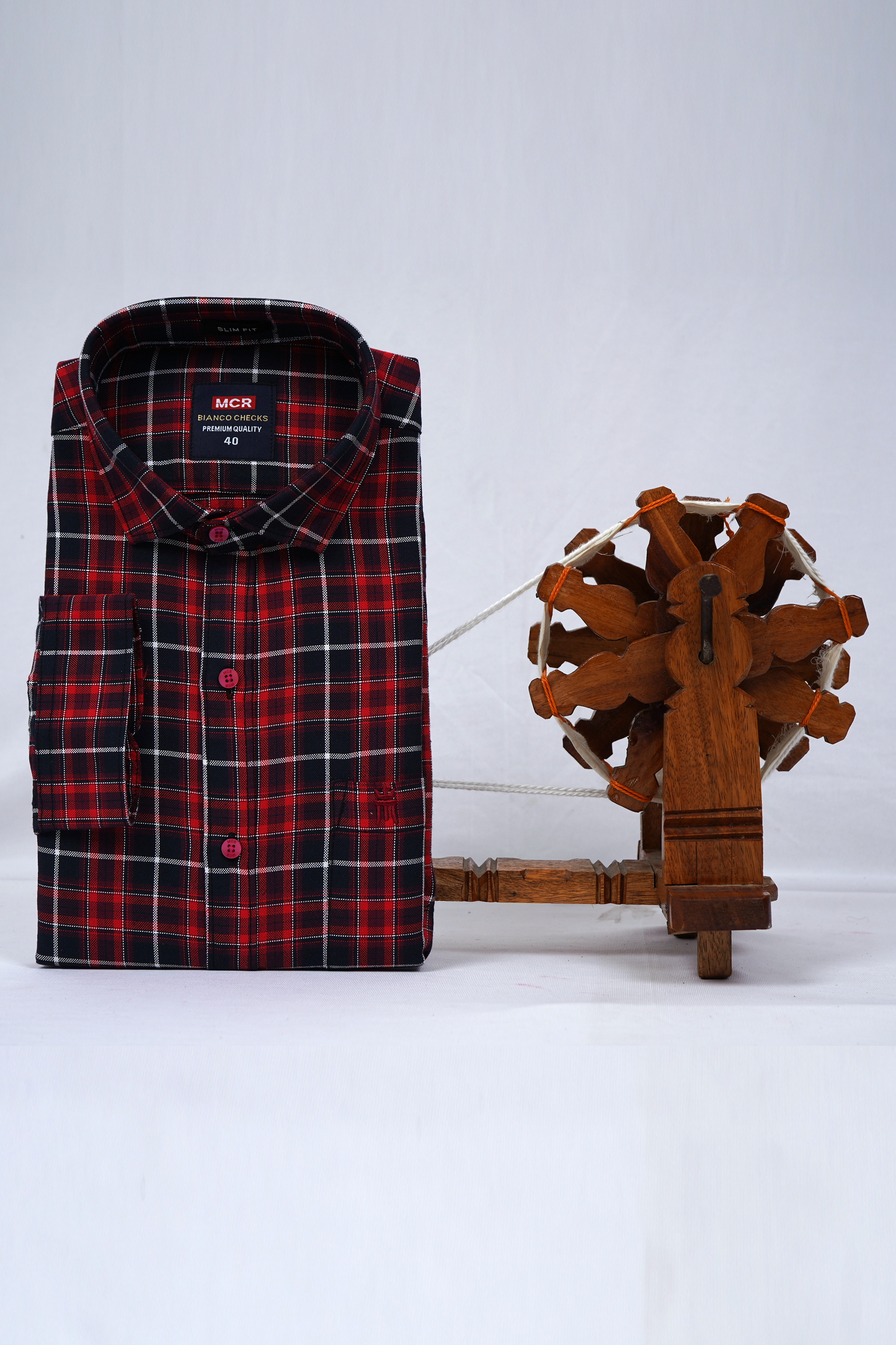 MCR BIANCO CHECKS 91008 Full Sleeve Formal Color Shirt For Men