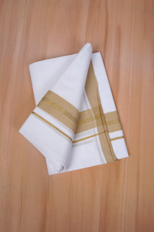 FCD-606 W/D DHOTI 3.80 MTR - Golden yellow