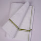 SD-17 WHITE DOUBLE DHOTI  4.00 MTR - Green