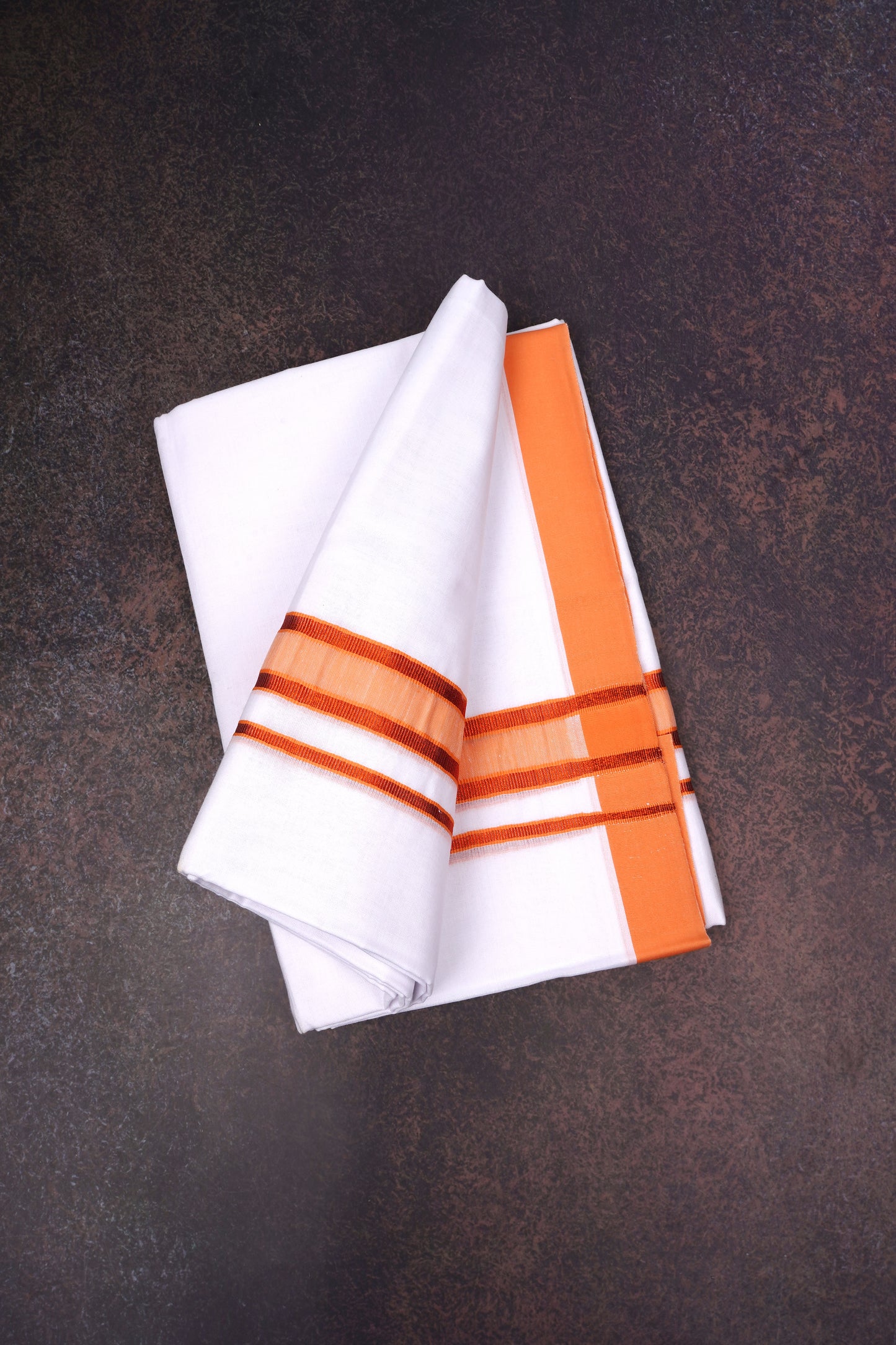 FD-176 W/D DHOTI 3.80 MTR-Ramar Orange