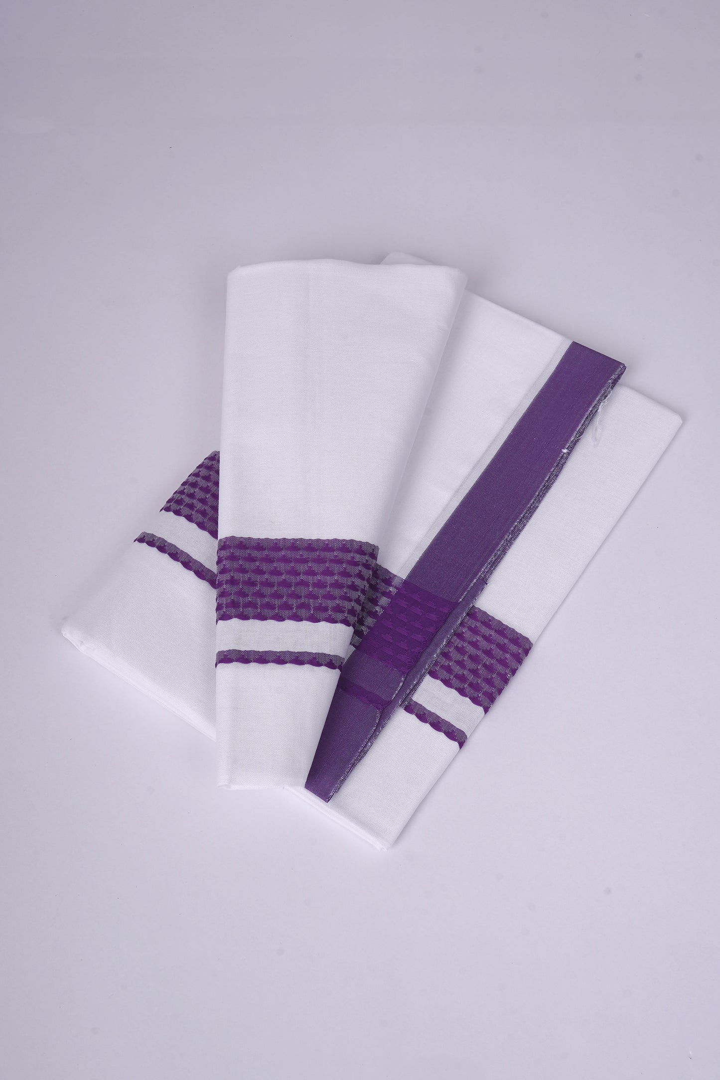 FS-136 W/S DHOTI  2.00 MTR - Violet