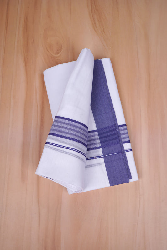 FCD-488 W/D DHOTI 3.80 MTR- Blue 2