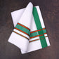 FD-176 W/D DHOTI 3.80 MTR-Green