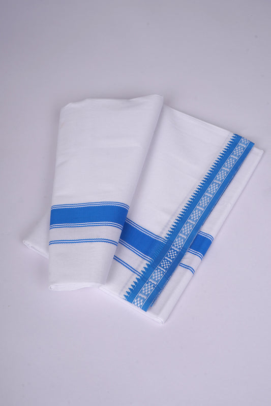 FS-126 W/S DHOTI  1.90 MTR - Ajantha Blue