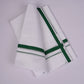 HD-27 WHITE DOUBLE DHOTI  3.80 MTR - green