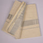 SLD-80C CREAM DOUBLE DHOTI  4.00 MTR