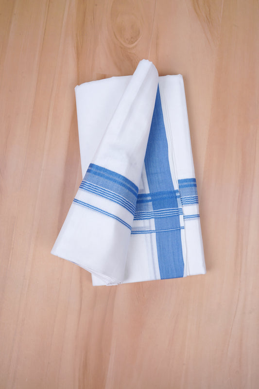FCD-331 W/D DHOTI 3.80 MTR-Sky Blue