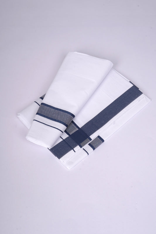 FS-119 W/S DHOTI  1.90 MTR - Dark Blue