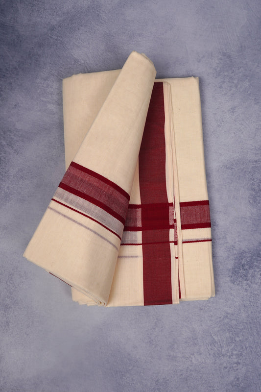 FCD-471C C/D DHOTI  3.80 MTR-Maroon