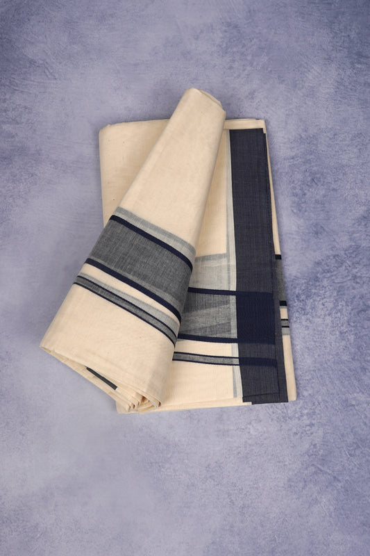 FCD-74C C/D DHOTI  4.00 MTR-Dark Blue