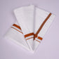 HS-17 STITCH W/S DHOTI  2.00 MTR - orange