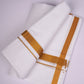 GLD-80 WHITE DOUBLE DHOTI  3.80 MTR