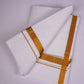 GLD-98 WHITE DOUBLE DHOTI  4.00 MTR