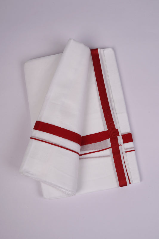 HD-23 W/D DHOTI  4.00 MTR-red