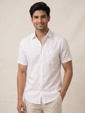 MCR STAIN FREE Half Sleeve Formal White Shirt For Men