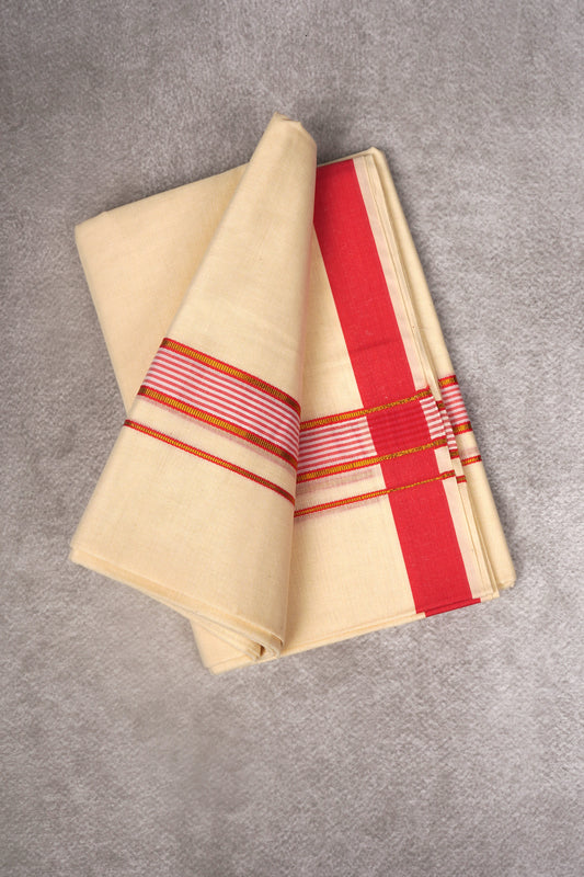 FD-186C C/D DHOTI  3.80 MTR-Orange