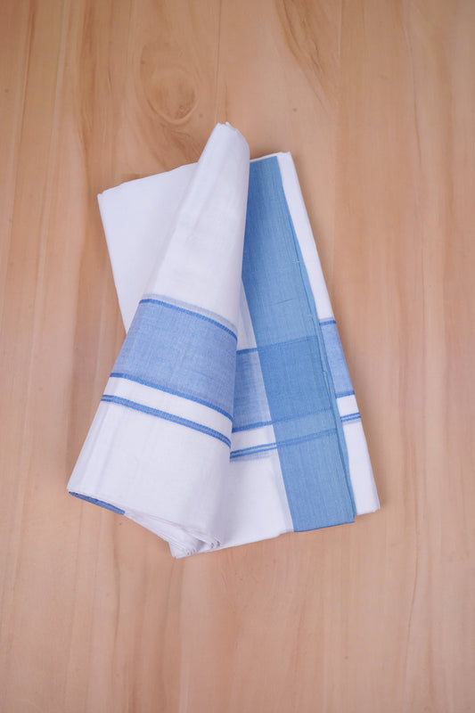 FCD-04 W/D DHOTI 4.00 MTR-Blue