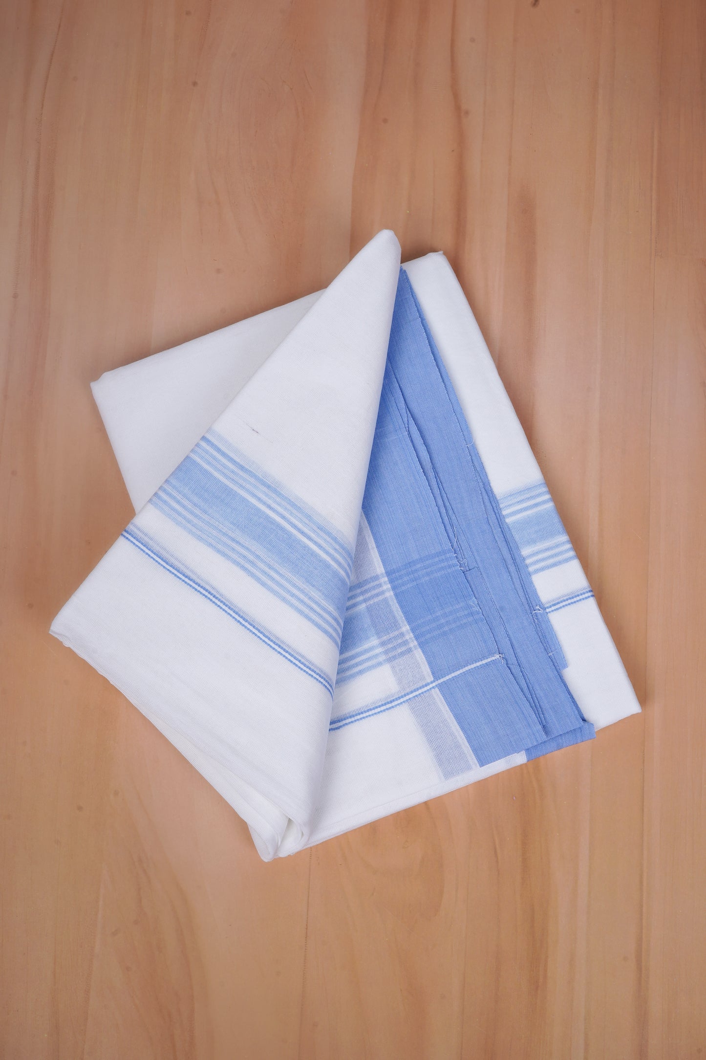 FCD-578 W/D DHOTI 3.80 MTR - Sky Blue