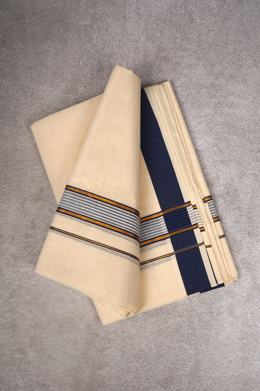 FD-186C C/D DHOTI  3.80 MTR-Blue