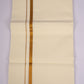 GLD-36C CREAM DOUBLE DHOTI  3.80 MTR