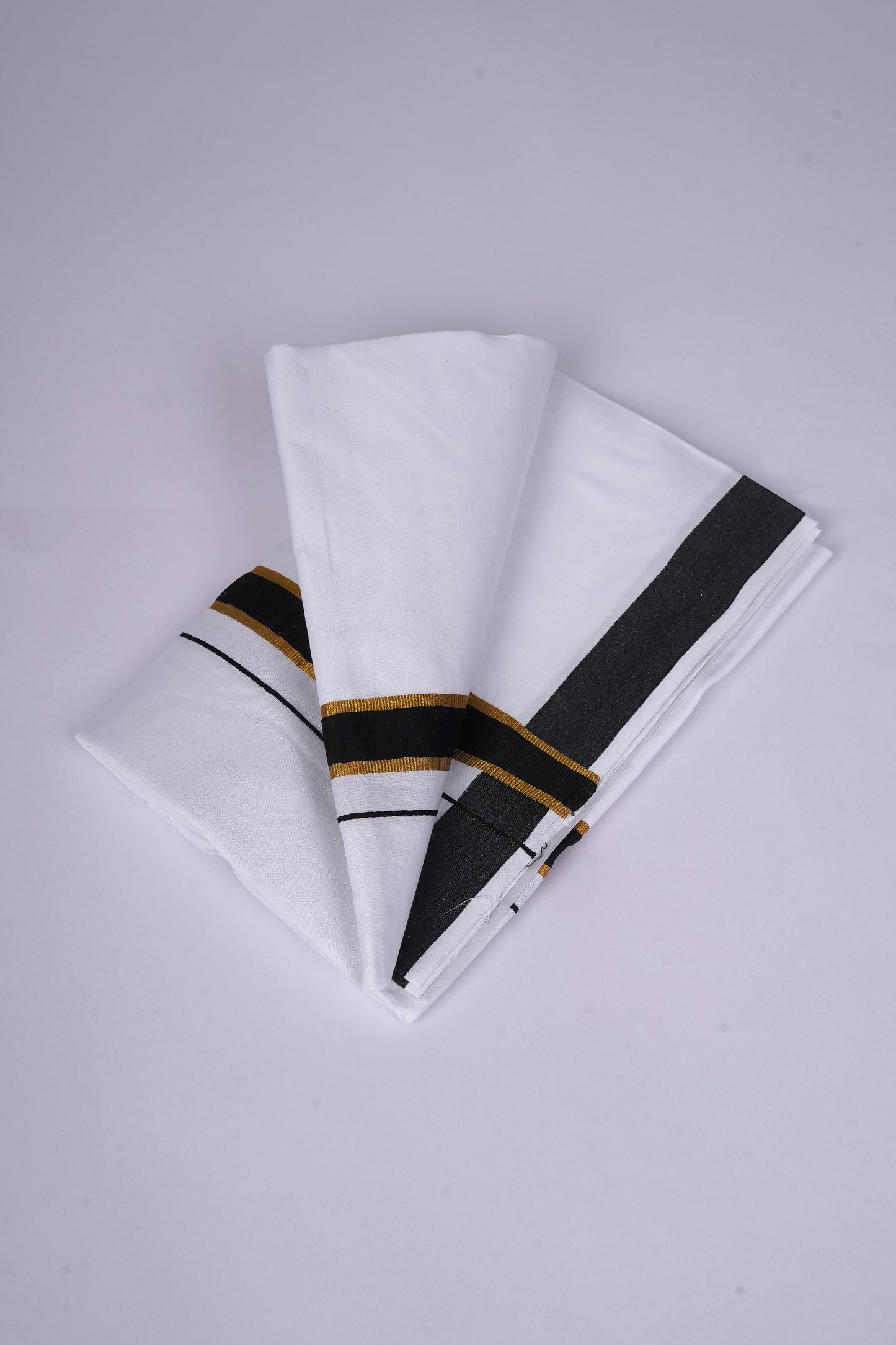 FS-115 W/S DHOTI 2.00 MTR - GOLD BLACK