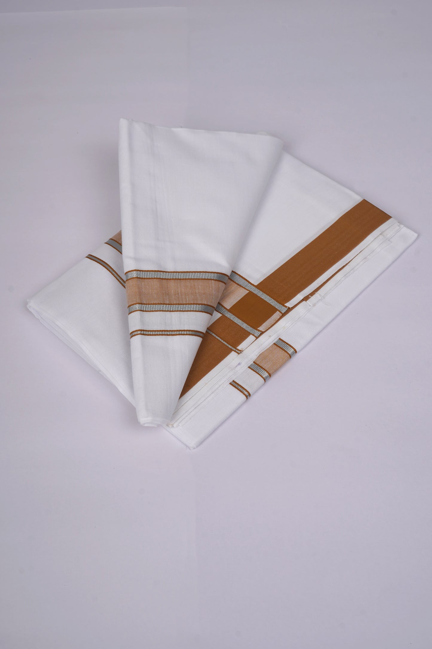 FS-105 W/S DHOTI  2.00 MTR - Silver Orange