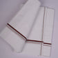 SD-03 WHITE DOUBLE DHOTI  3.80 MTR - maroon