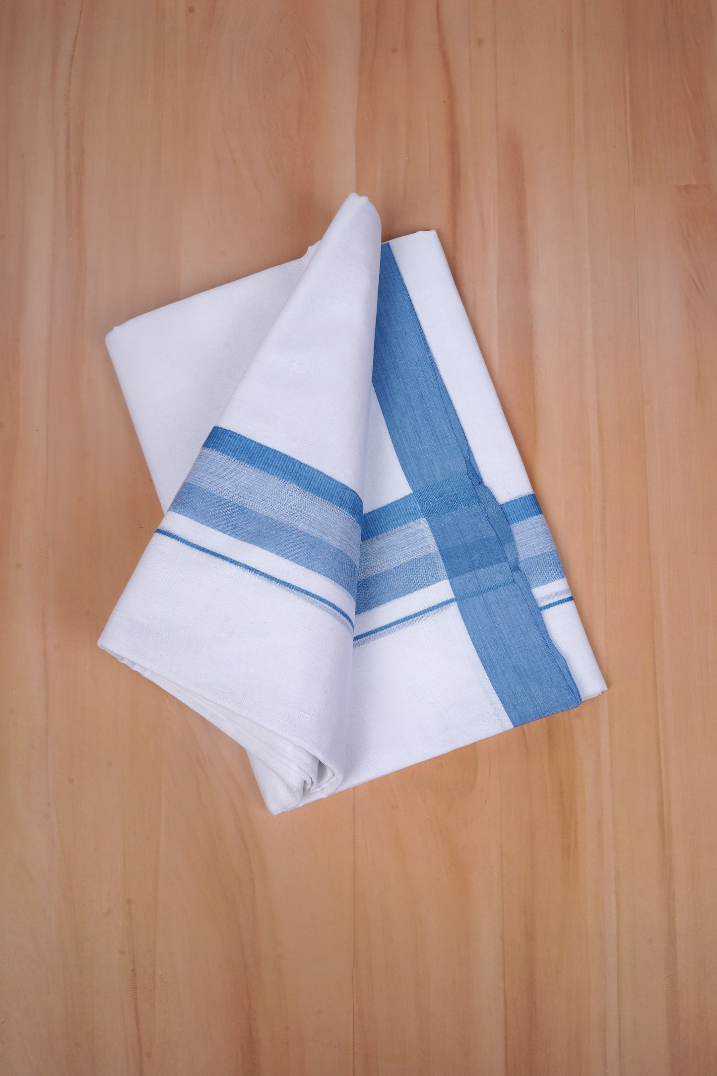 FCD-602 W/D DHOTI 3.80 MTR - Sky Blue