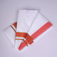 FS-107 W/S DHOTI 2.00 MTR - GOLD RAMAR ORANGE