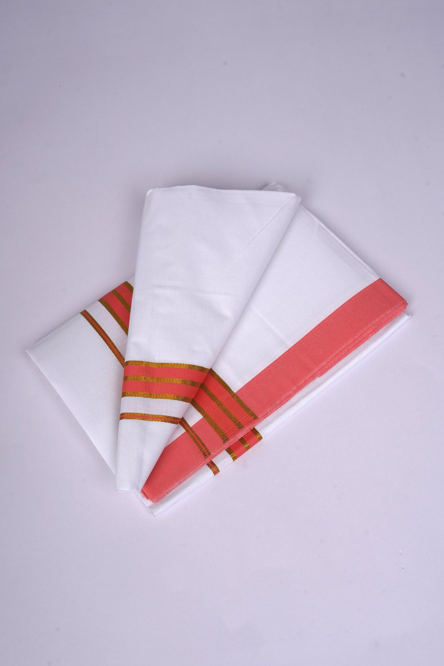 FS-107 W/S DHOTI 2.00 MTR - GOLD RAMAR ORANGE
