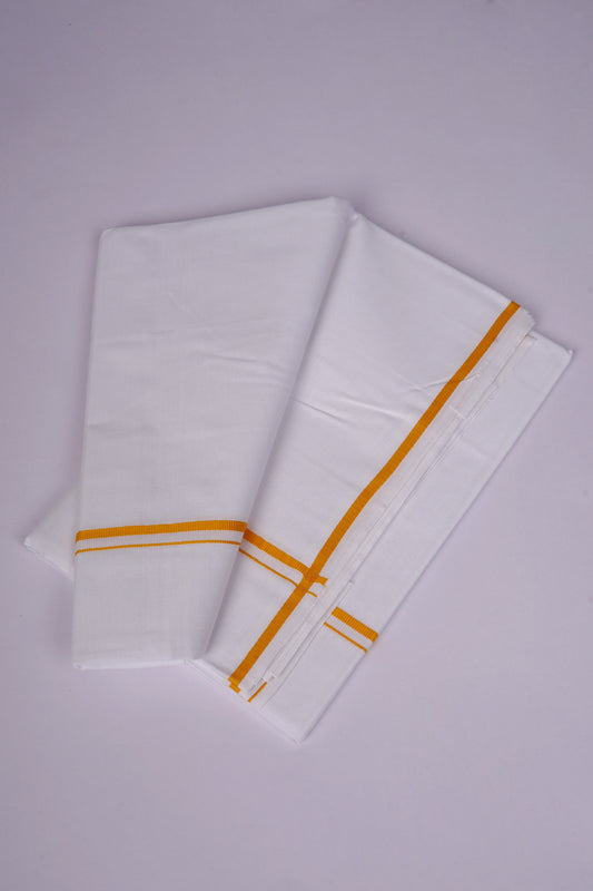 QS-04 W/S DHOTI  2.00 MTR - yellow