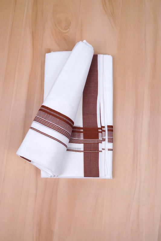 FCD-331 W/D DHOTI 3.80 MTR-Brown
