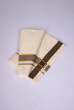 FS-133C C/S DHOTI  2.00 MTR - Light Brown