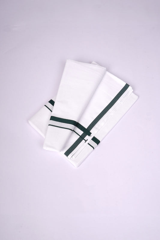 HS-19 W/S DHOTI  1.90 MTR - Dark Green
