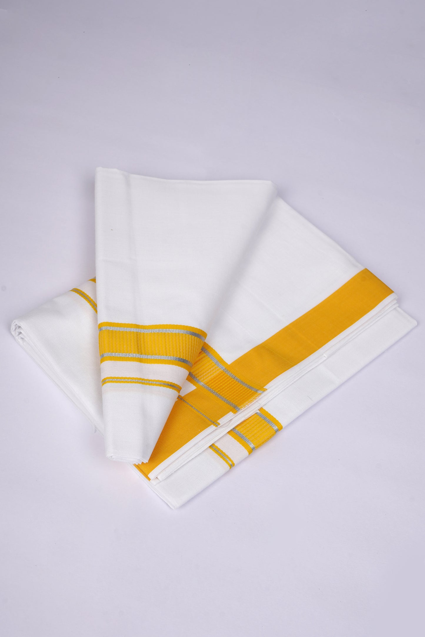 FS-130 W/S DHOTI  1.90 MTR - Yellow