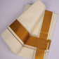GLD-95C CREAM DOUBLE DHOTI  3.80 MTR