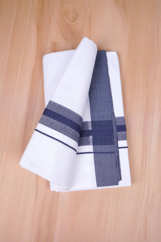 FCD-392 W/D DHOTI 3.80 MTR-Blue  2