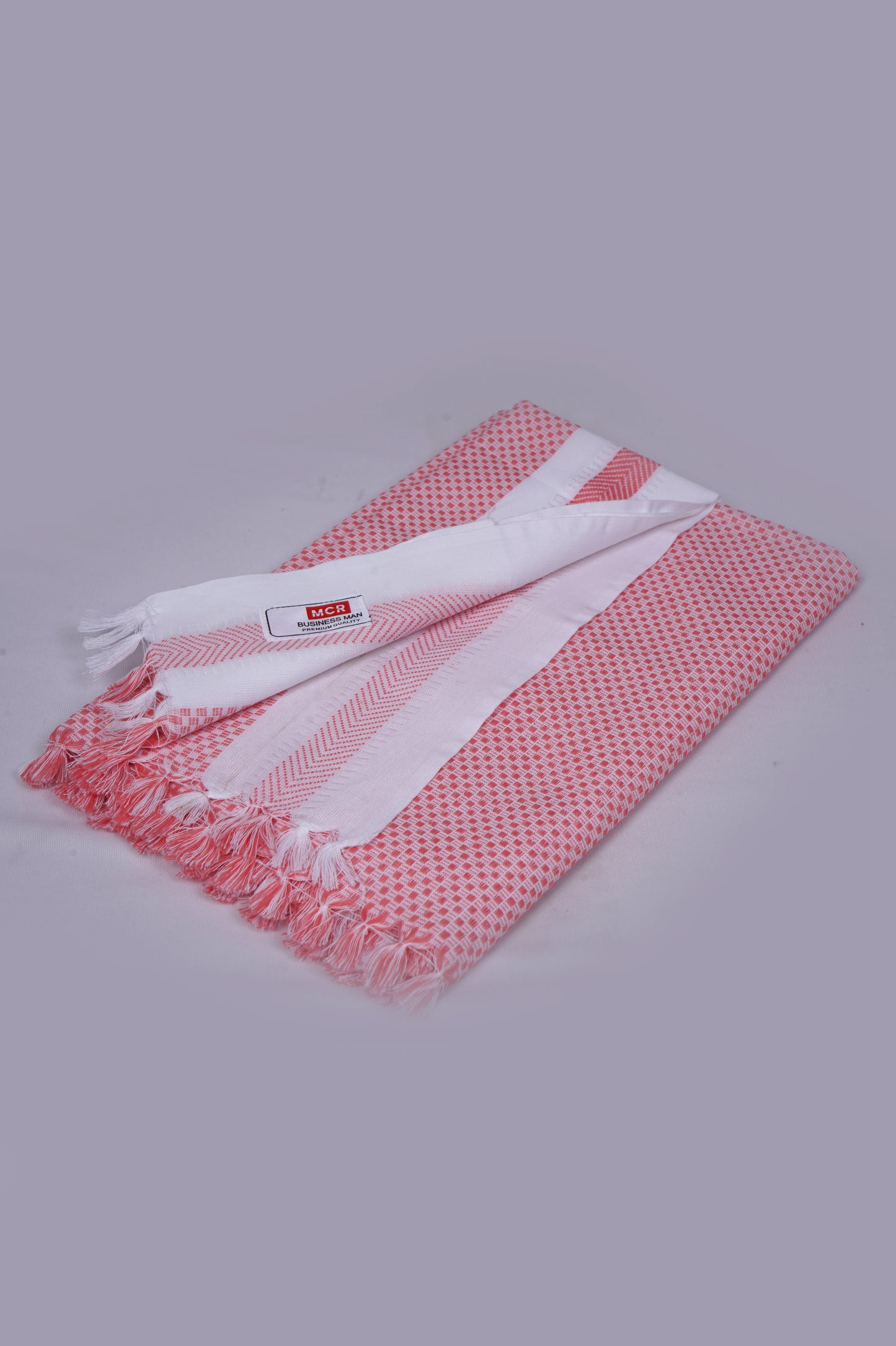 COLOUR MINICHECK COTTON - CBT-24 BATH TOWEL - 30X60 - ORANGE