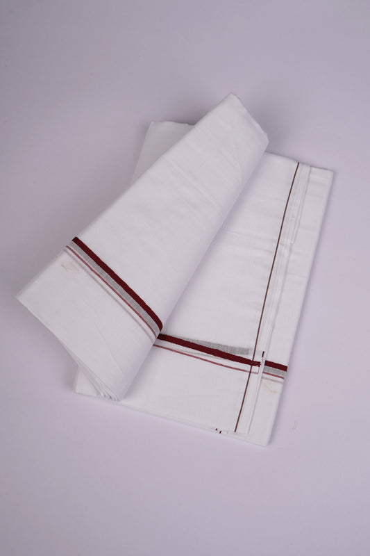 SD-10 W/D DHOTI  3.80 MTR-Maroon